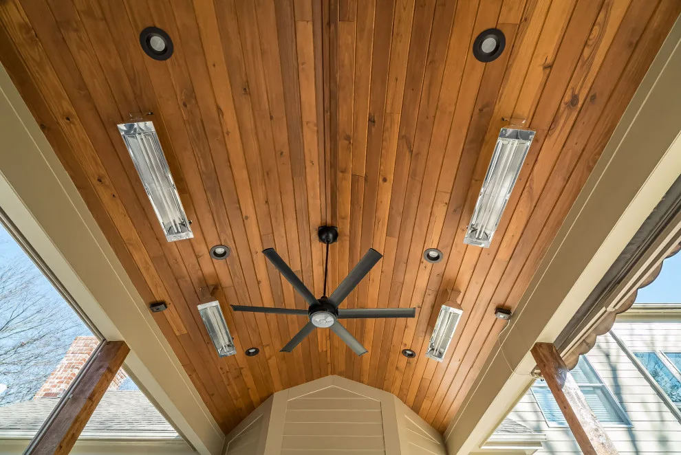 Outdoor Living: Canopy with Stone Hearth by Lakeside Renovation & Design - Photo 5