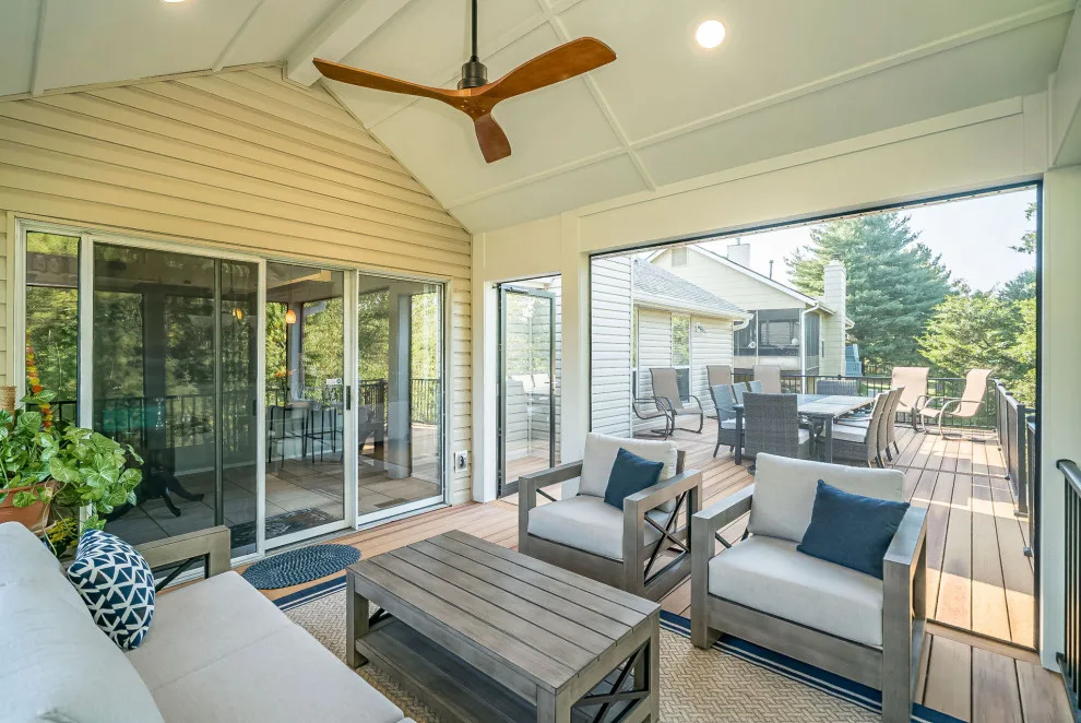 Screened Patio with Deck for Outdoor Living by Lakeside Renovation & Design - Photo 12