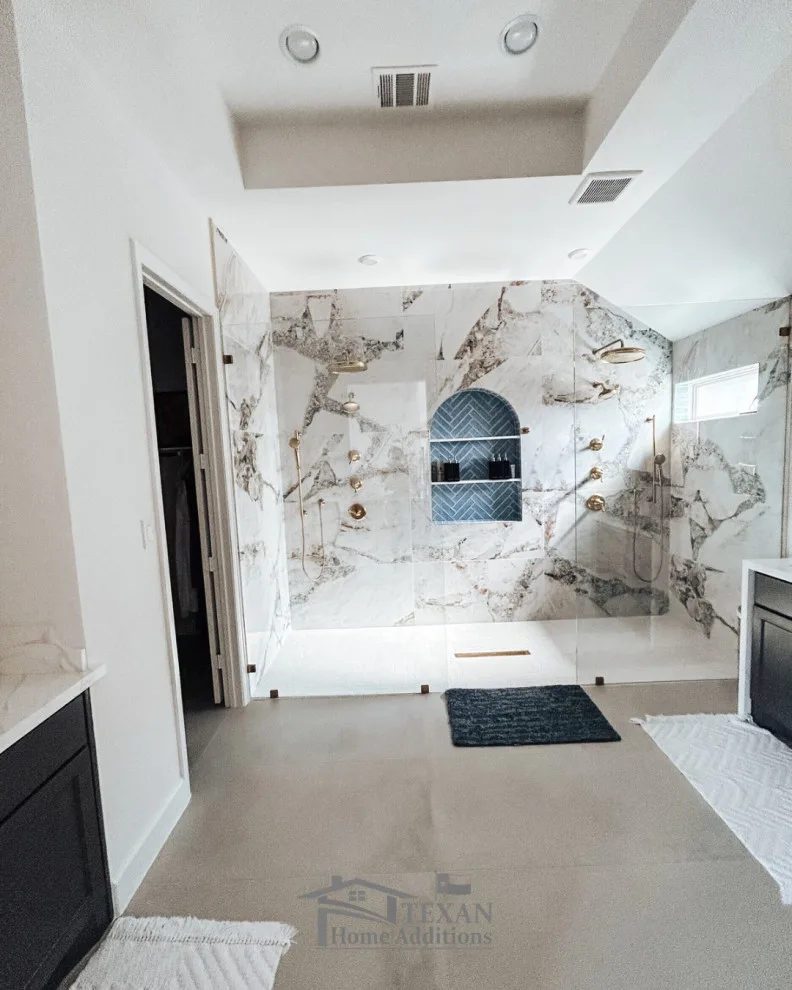 Large Walk-In Shower Renovation - Manvel, TX by Texan Home Additions - Photo 2