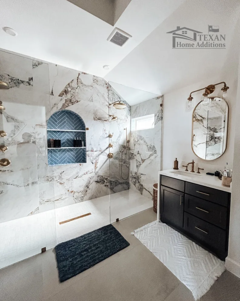 Large Walk-In Shower Renovation - Manvel, TX by Texan Home Additions - Photo 4