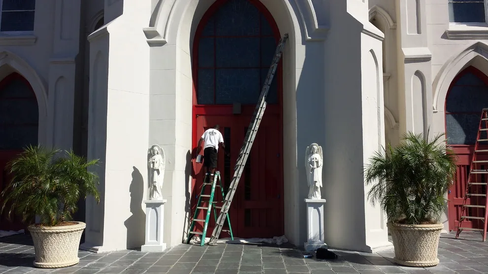 Revamping Church Door Artwork by WLC Pressure Washing & Services - Photo 4