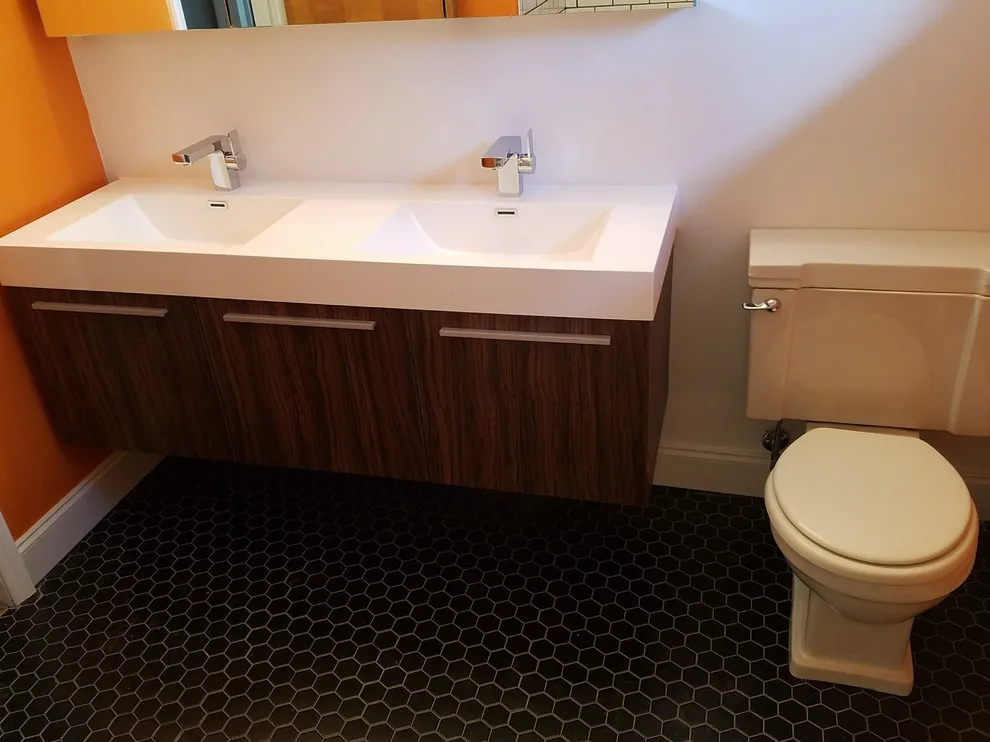 Contemporary Bathroom Renovation by Conservation Renovations Inc. - Photo 7