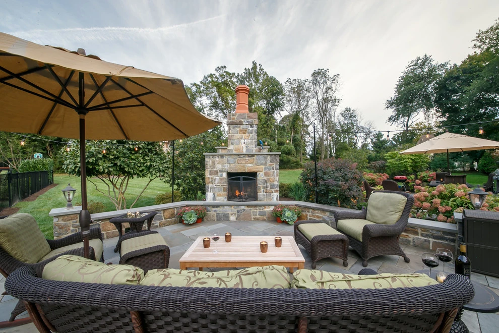 Custom Fireplaces by Burke Brothers Landscape Design/Build - Photo 15