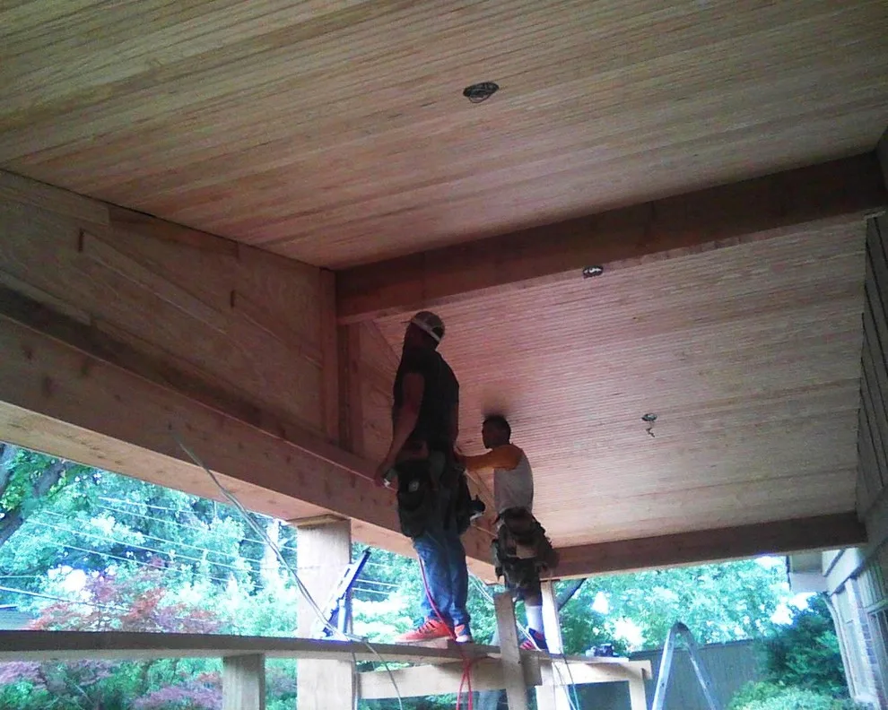 House-Matching Patio Cover by Property Rehab Services - Photo 13