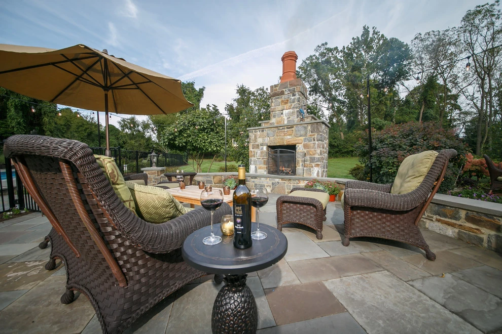 Pool and Surrounding Patio Spaces by Burke Brothers Landscape Design/Build - Photo 7