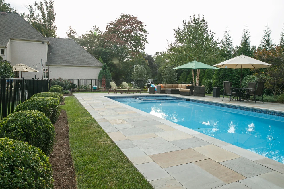 Pool and Surrounding Patio Spaces by Burke Brothers Landscape Design/Build - Photo 12