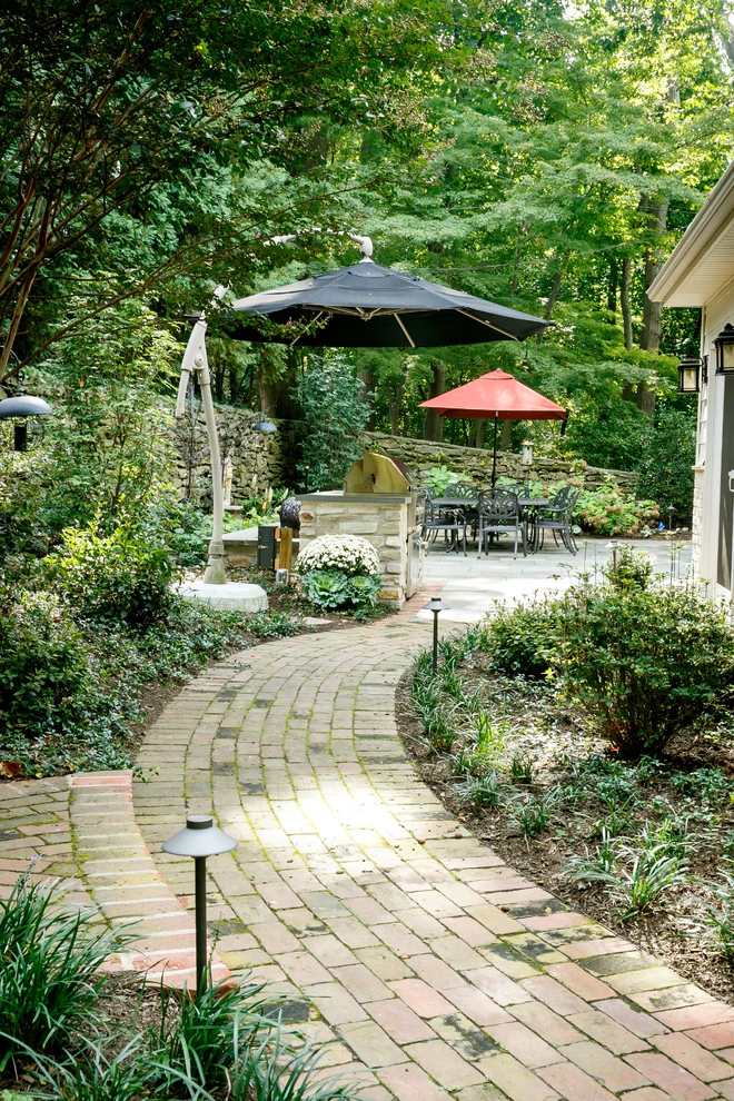 Flagstone Patio & Cookstation in the Shade by Burke Brothers Landscape Design/Build - Photo 6