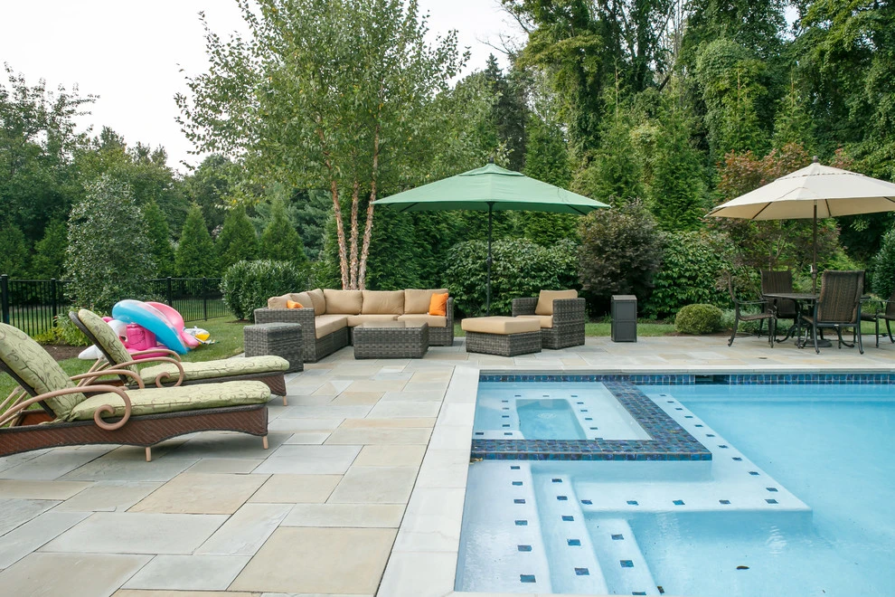 Pool and Surrounding Patio Spaces by Burke Brothers Landscape Design/Build - Photo 18