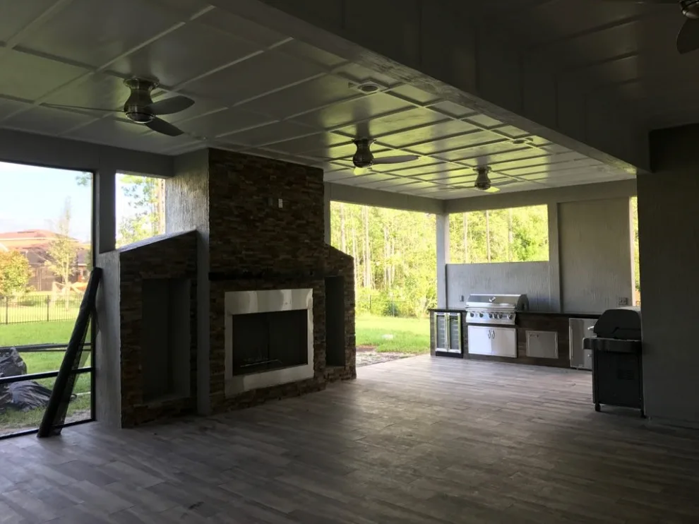 Covered Lanai with Summer Kitchen by All Florida Custom Homes - Photo 2