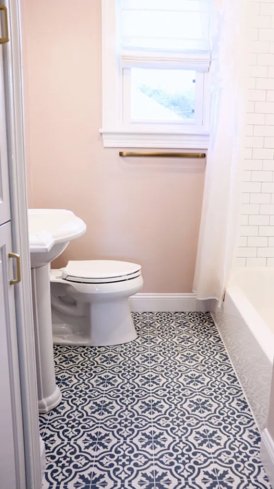 Pastel Bathroom in Penn Laird by Mint Construction - Photo 2