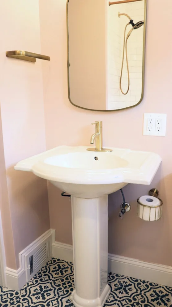 Pastel Bathroom in Penn Laird by Mint Construction - Photo 4