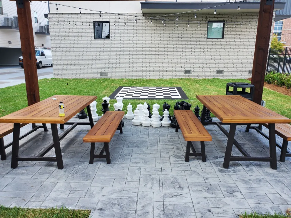 Concrete Chessboard Pergola by MGI Construction - Photo 7