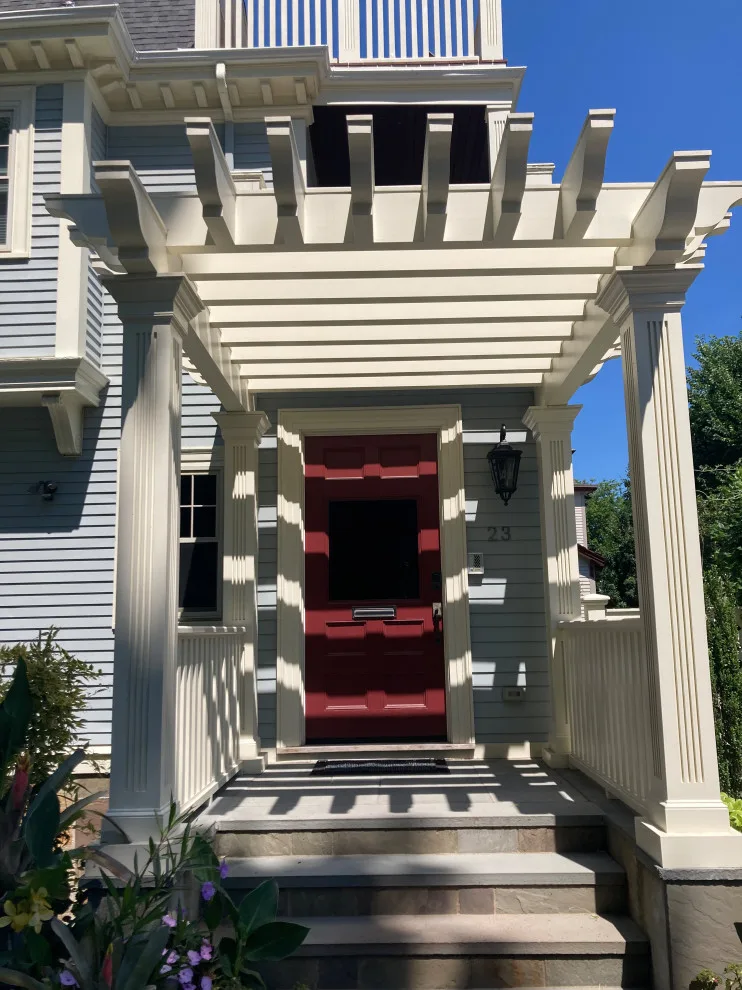 Pondside Pergola in Jamaica Plain by Peter Buzzelle Custom Carpentry Inc. - Photo 2
