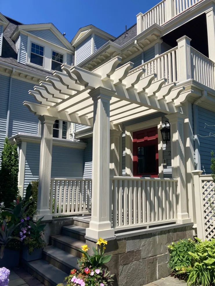 Pondside Pergola in Jamaica Plain by Peter Buzzelle Custom Carpentry Inc. - Photo 3