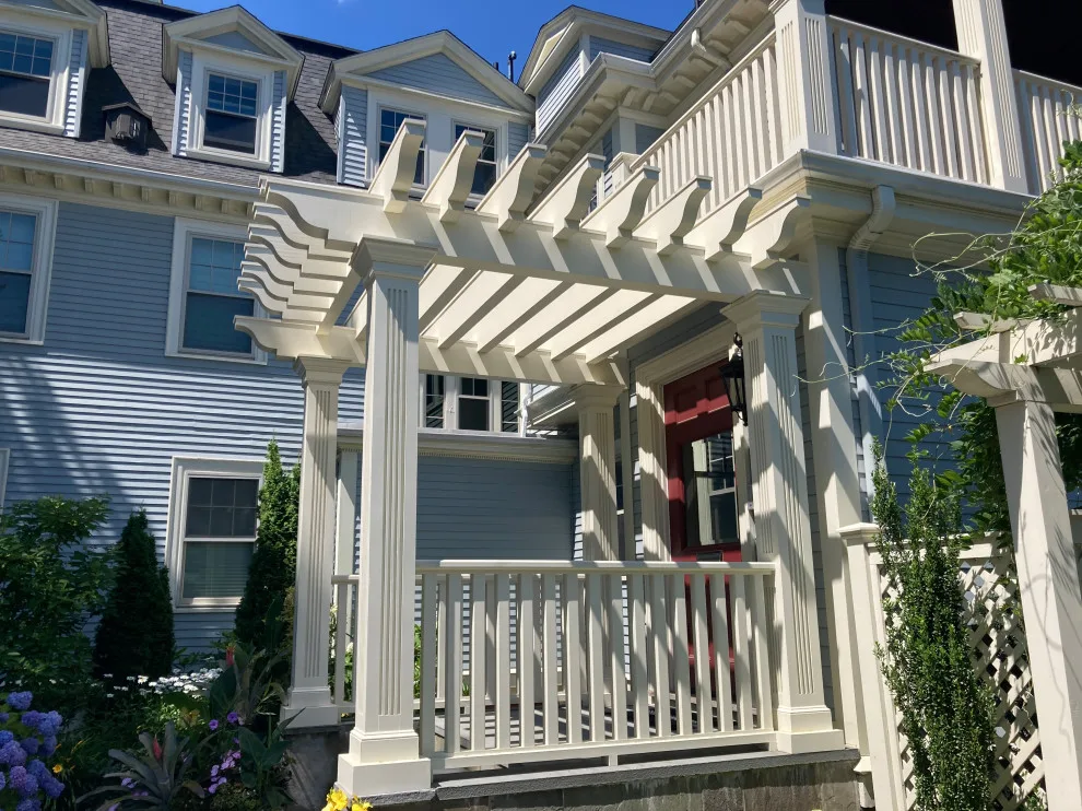 Pondside Pergola in Jamaica Plain by Peter Buzzelle Custom Carpentry Inc. - Photo 6