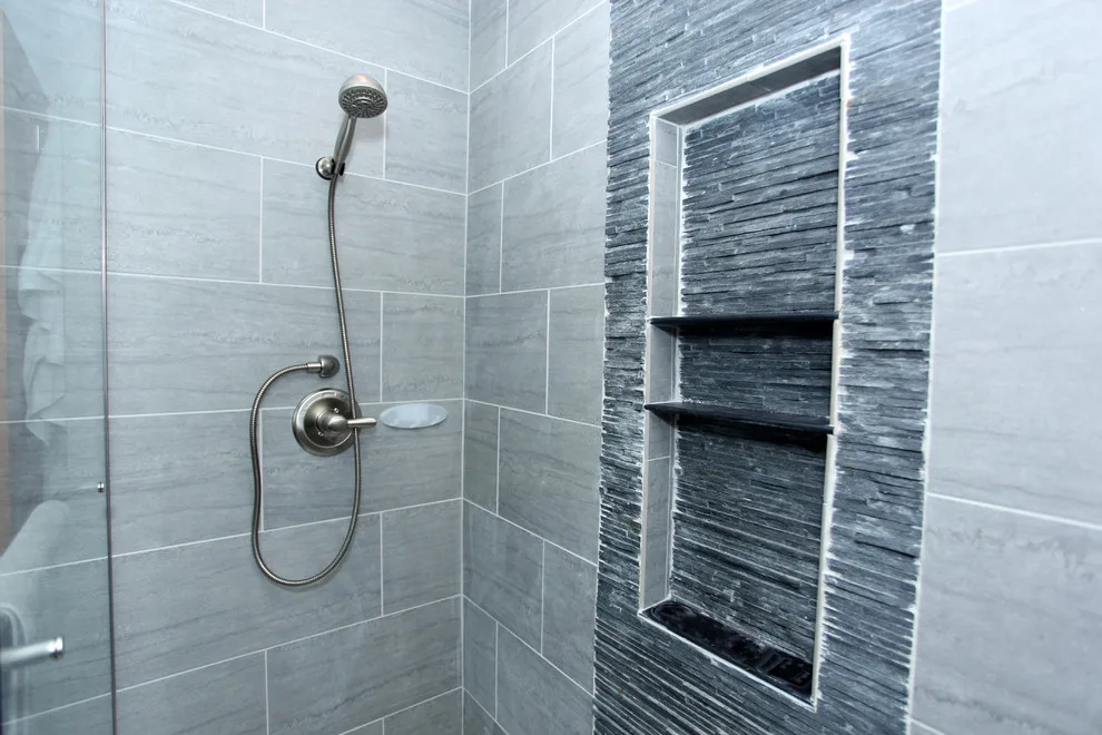 Contemporary Bathroom Featuring LED Vanity Illumination by Booher Remodeling Company - Photo 3