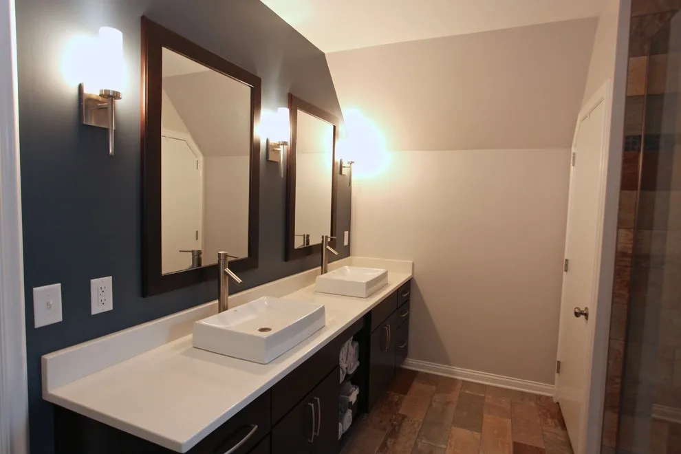 Modern Bathroom with a Rustic Touch by Booher Remodeling Company - Photo 7