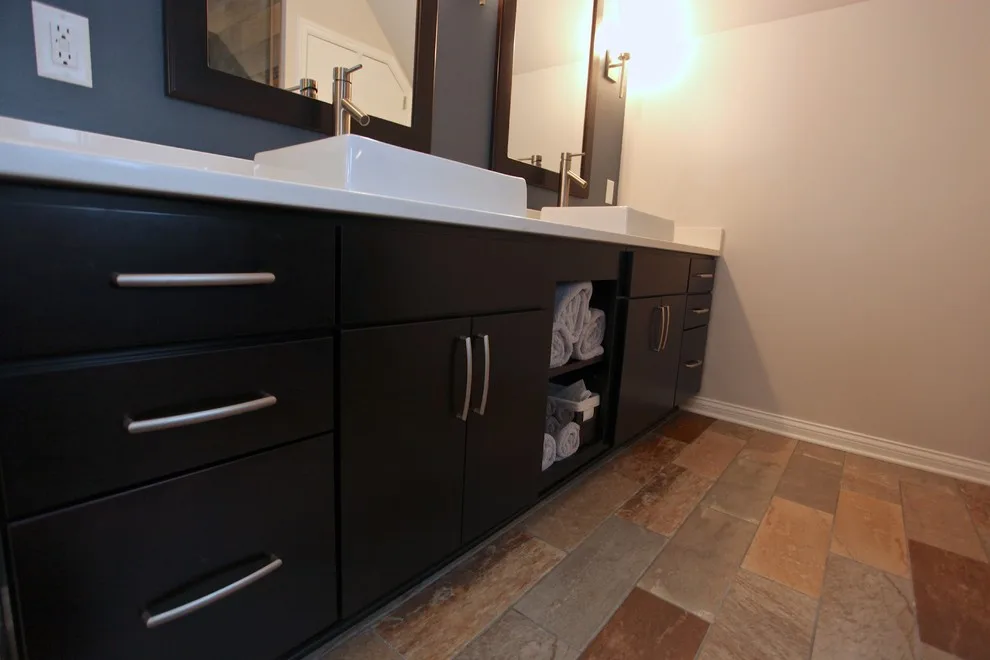 Modern Bathroom with a Rustic Touch by Booher Remodeling Company - Photo 5