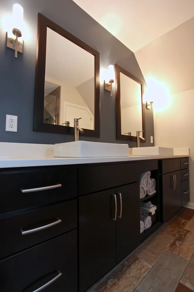 Modern Bathroom with a Rustic Touch by Booher Remodeling Company - Photo 3