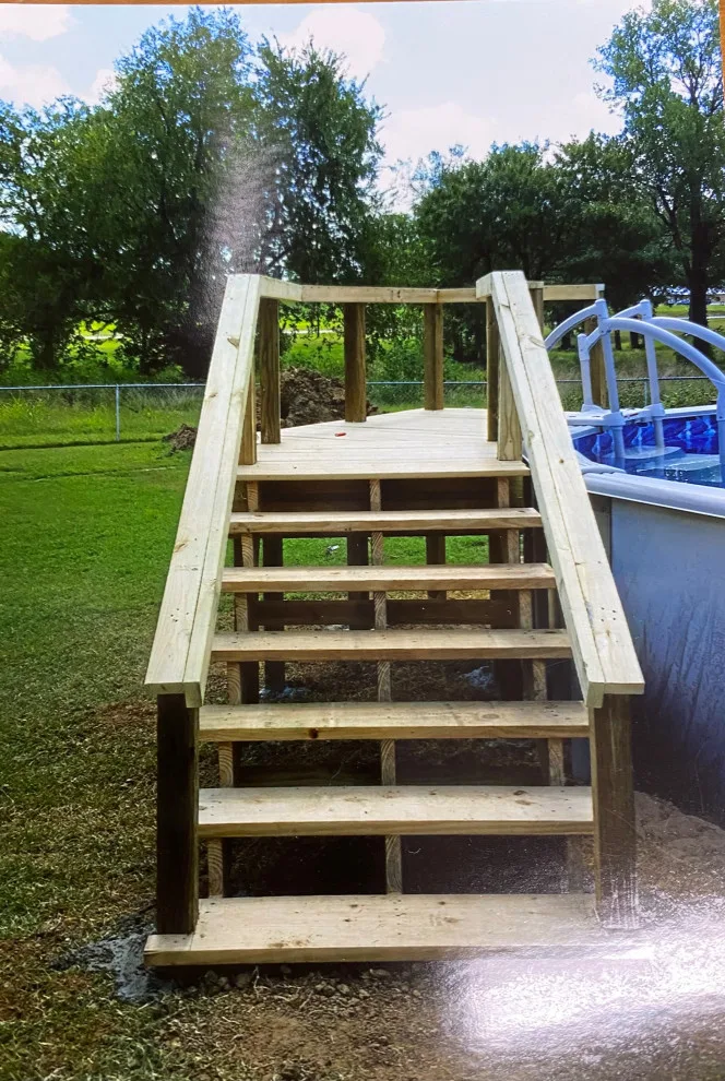 Deck and Stairway for the Pool by Applegate Enterprises - Photo 2