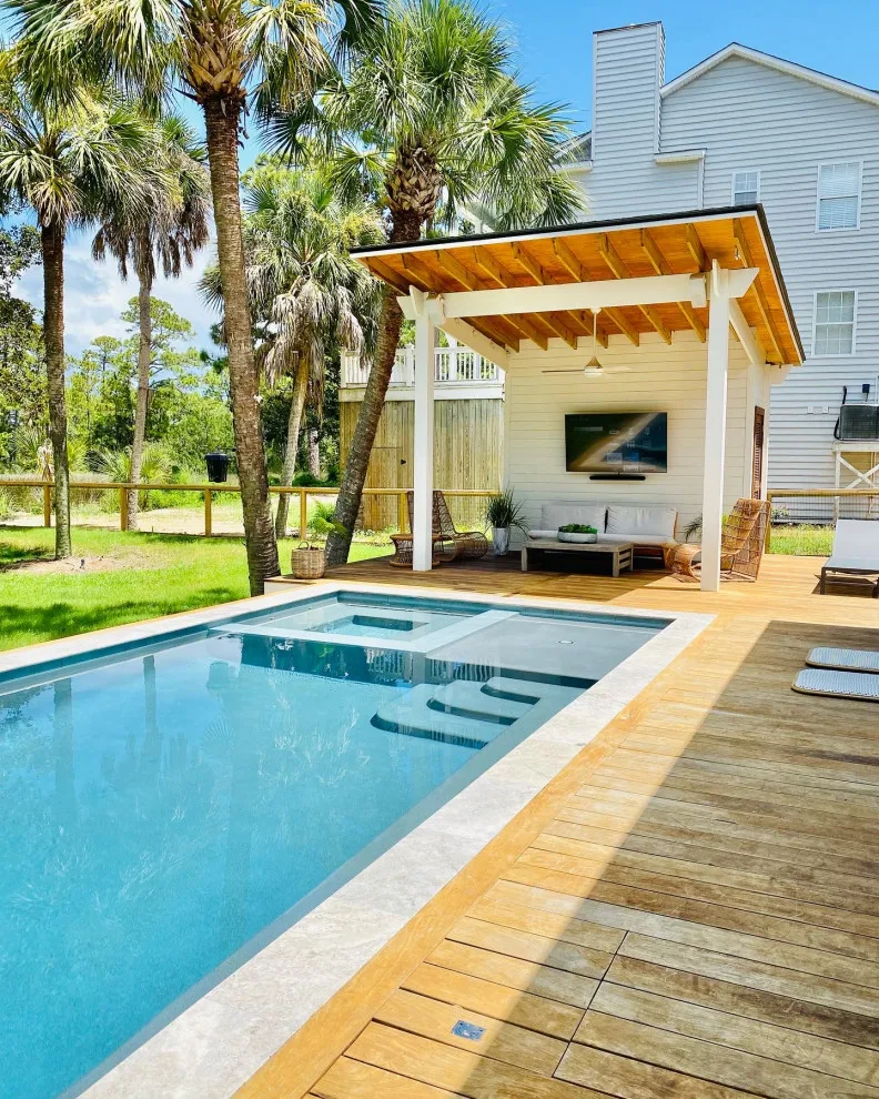 Folly Beach Pool House and Ipe Deck, South Carolina by Canter Construction - Photo 3