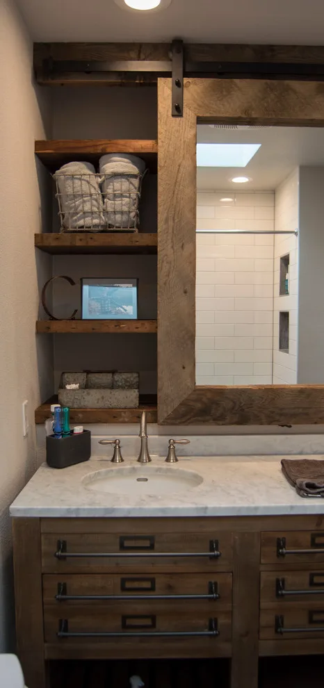 Repurposed Barnwood Bathroom by New Legacy Construction LLC - Photo 5