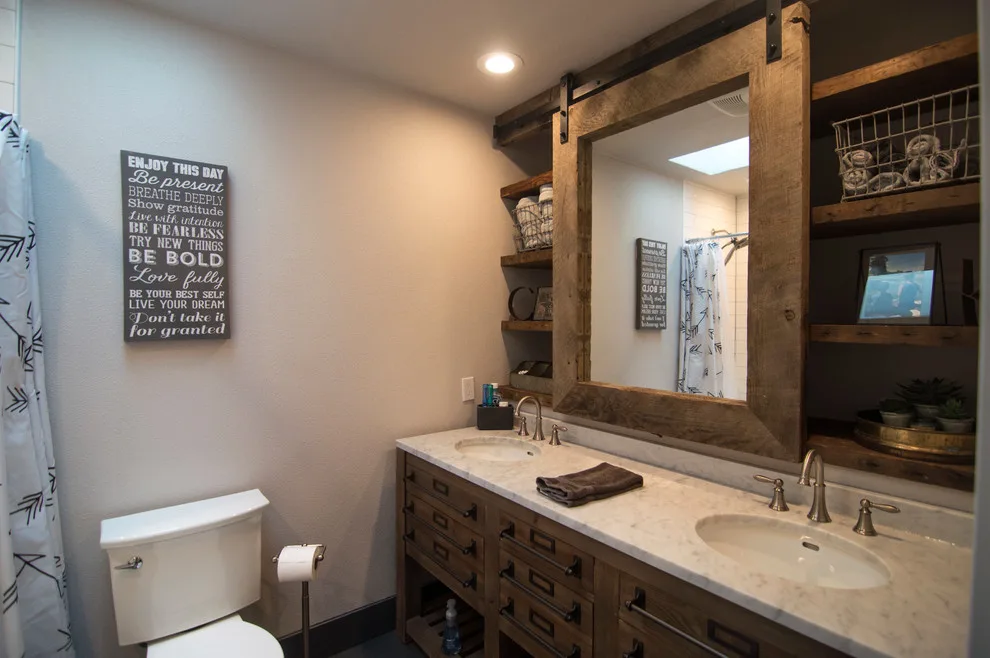 Repurposed Barnwood Bathroom by New Legacy Construction LLC - Photo 2