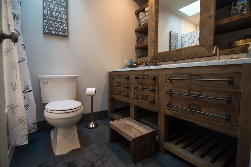 Repurposed Barnwood Bathroom by New Legacy Construction LLC - Photo 3
