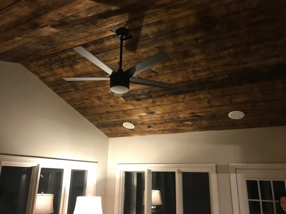 Repurposed Barnwood Ceiling by Lank Construction - Photo 2