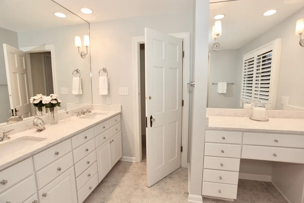 Revitalizing the White and Grey Master Bathroom by Booher Remodeling Company - Photo 5