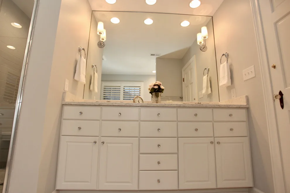 Revitalizing the White and Grey Master Bathroom by Booher Remodeling Company - Photo 4