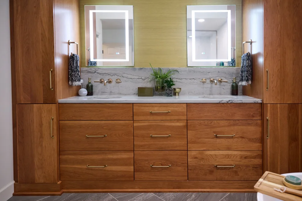 Contemporary Tranquil Bathroom Renovation by Aptitude Design & Build - Photo 6