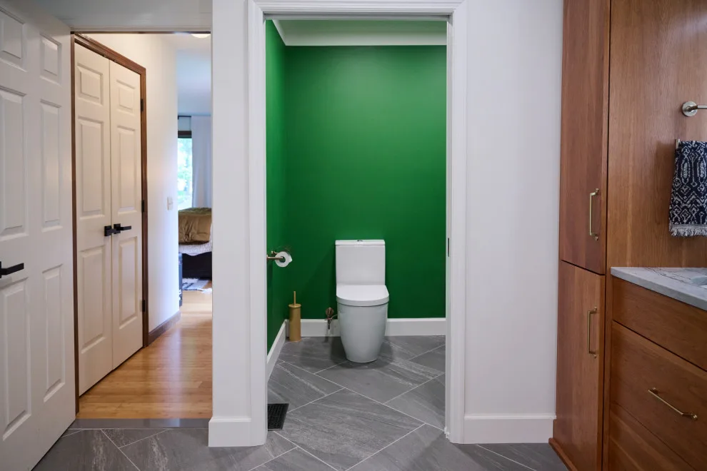 Contemporary Tranquil Bathroom Renovation by Aptitude Design & Build - Photo 8