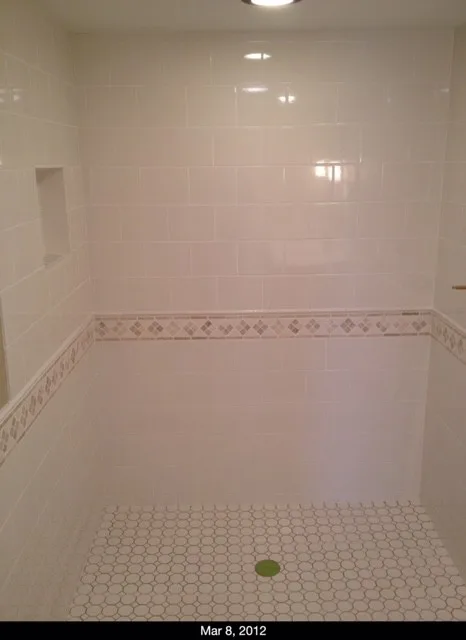 Bathroom Renovation in White by Radlund Construction LLC - Photo 2
