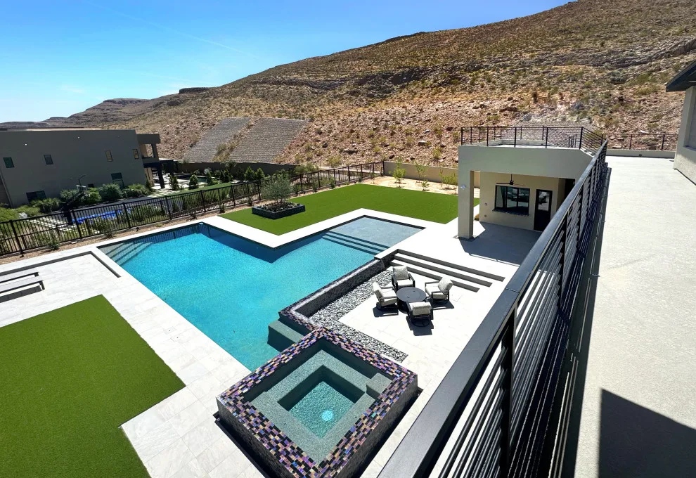 Summerlin Pool House and Deck at Ridges by JKL Development Inc. - Photo 3