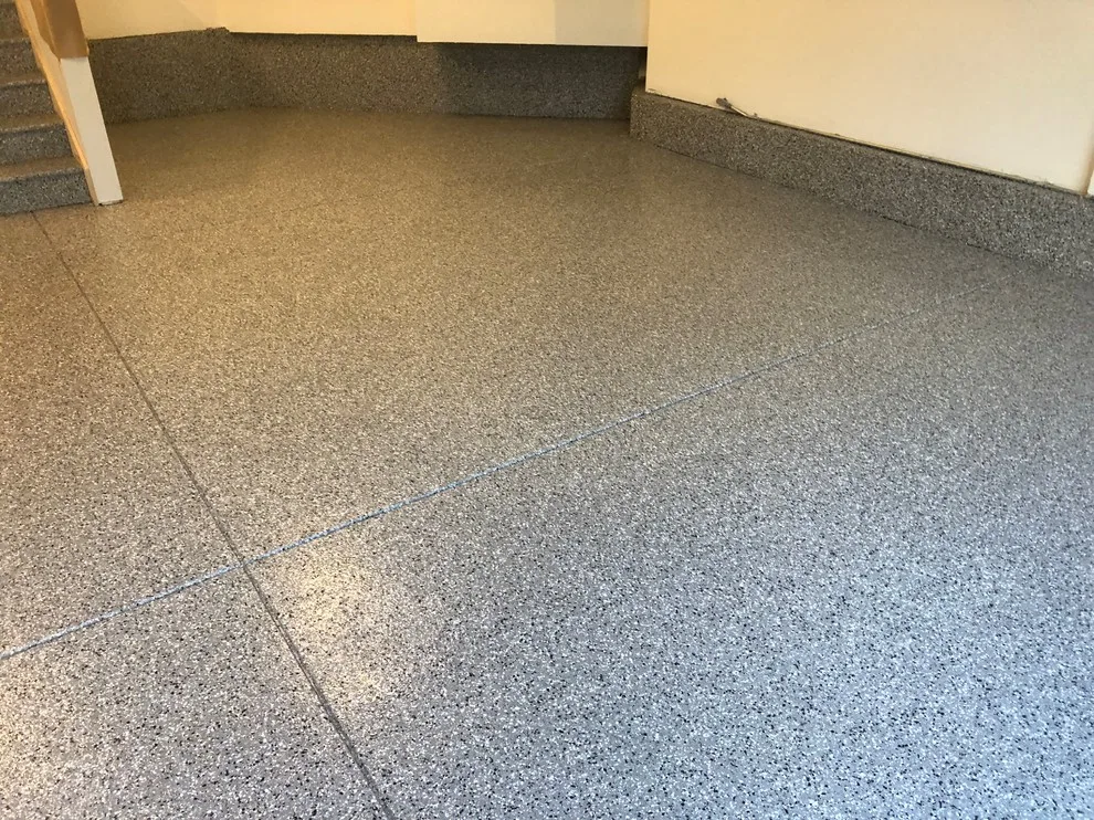 Charcoal with Multicolored Gemstone Flake Design by Coal Creek Coatings - Photo 12