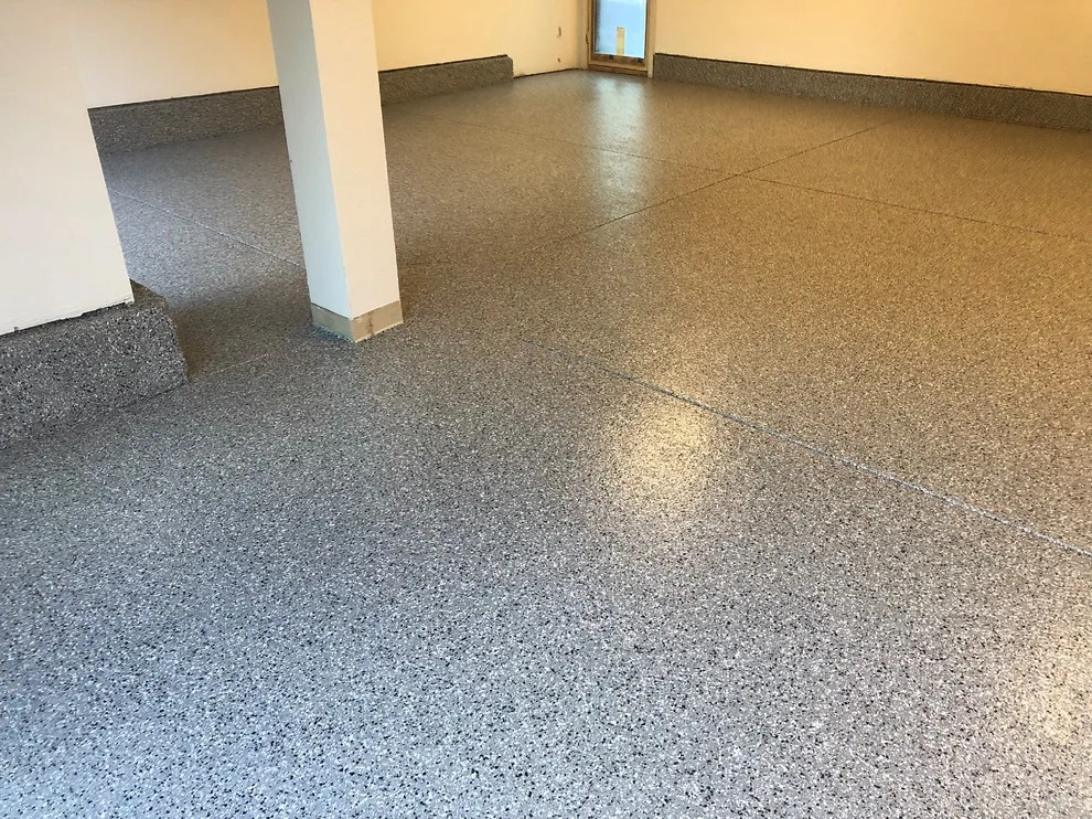 Charcoal with Multicolored Gemstone Flake Design by Coal Creek Coatings - Photo 5