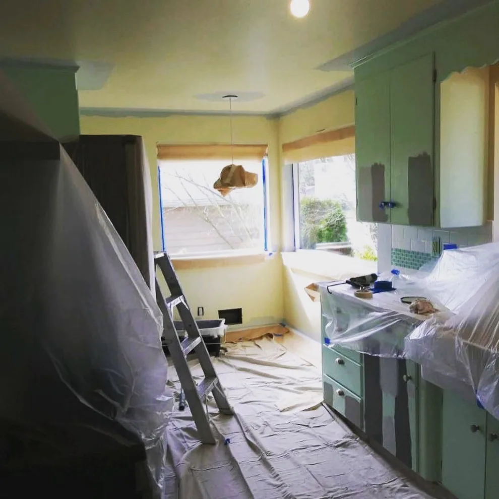 Painted Kitchen Cabinets with a Brush by Grit City Painters - Photo 4