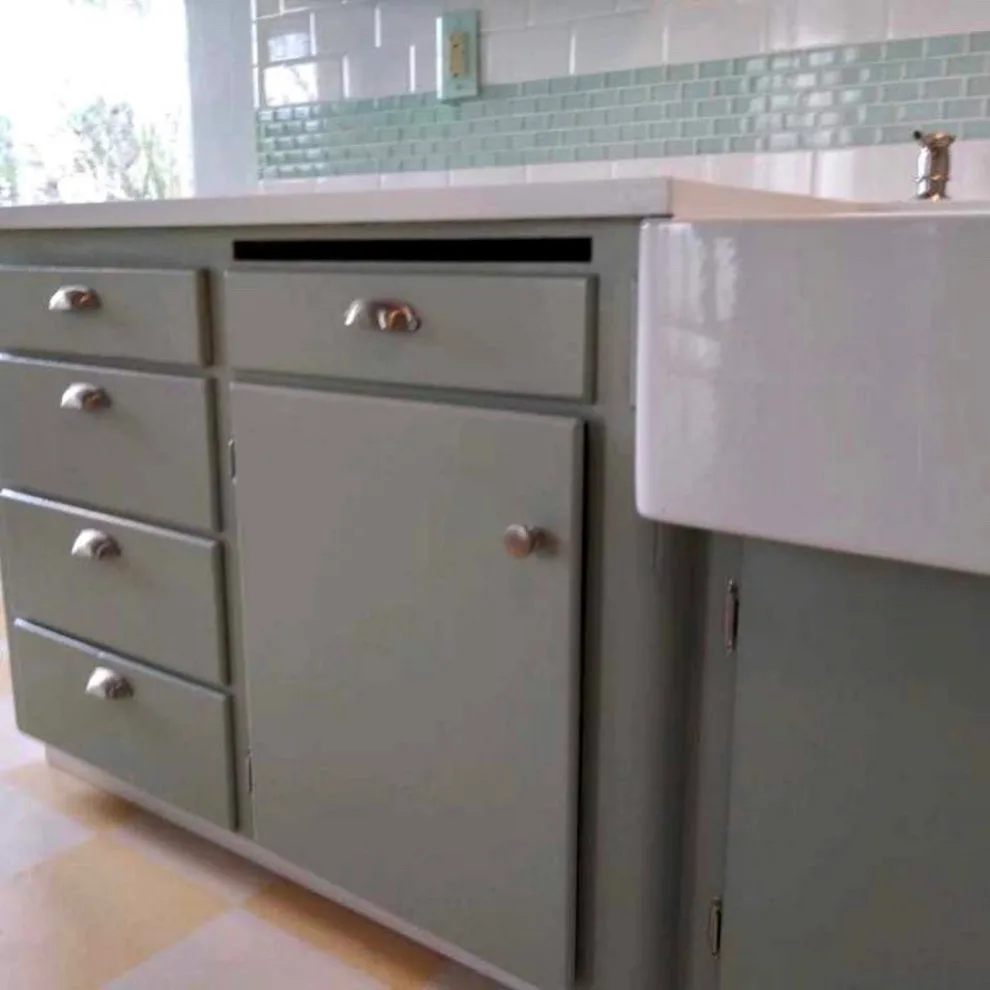 Painted Kitchen Cabinets with a Brush by Grit City Painters - Photo 3