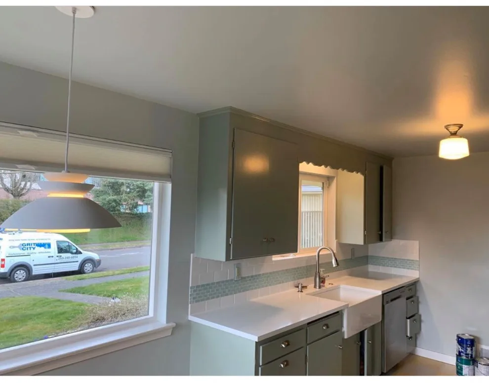 Painted Kitchen Cabinets with a Brush by Grit City Painters - Photo 8