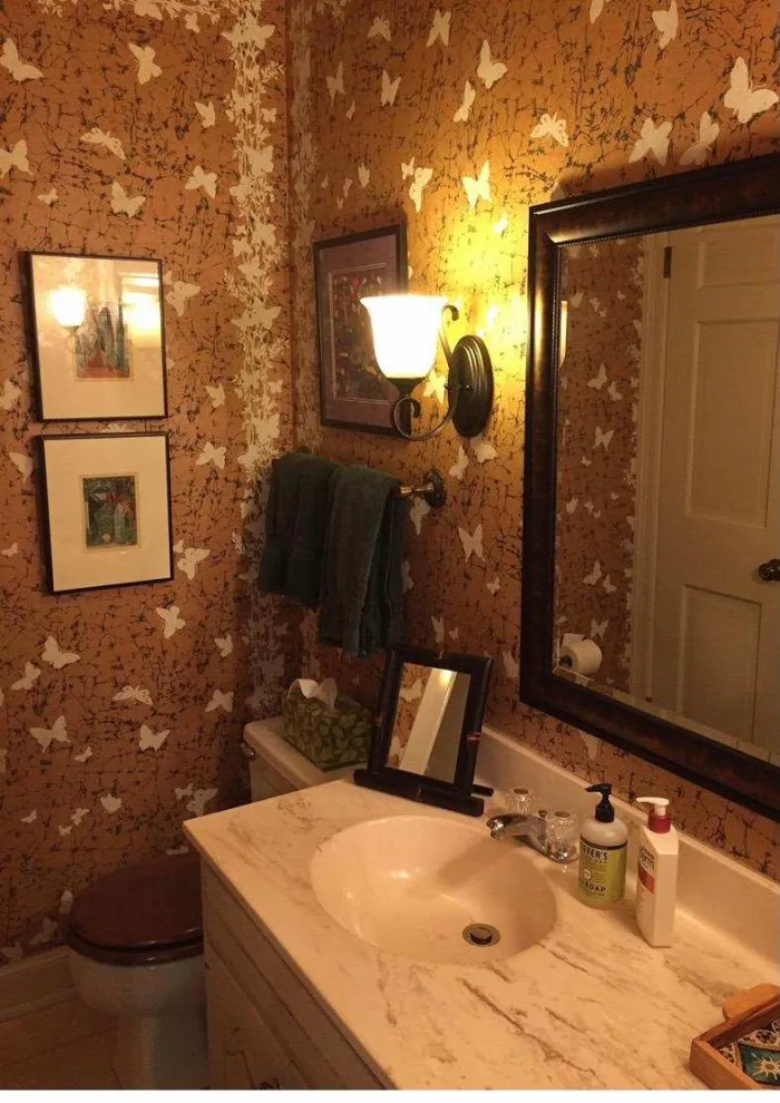 Visitor Bathroom Wall Covering by Sommers Painting & Wallpapering LLC - Photo 2