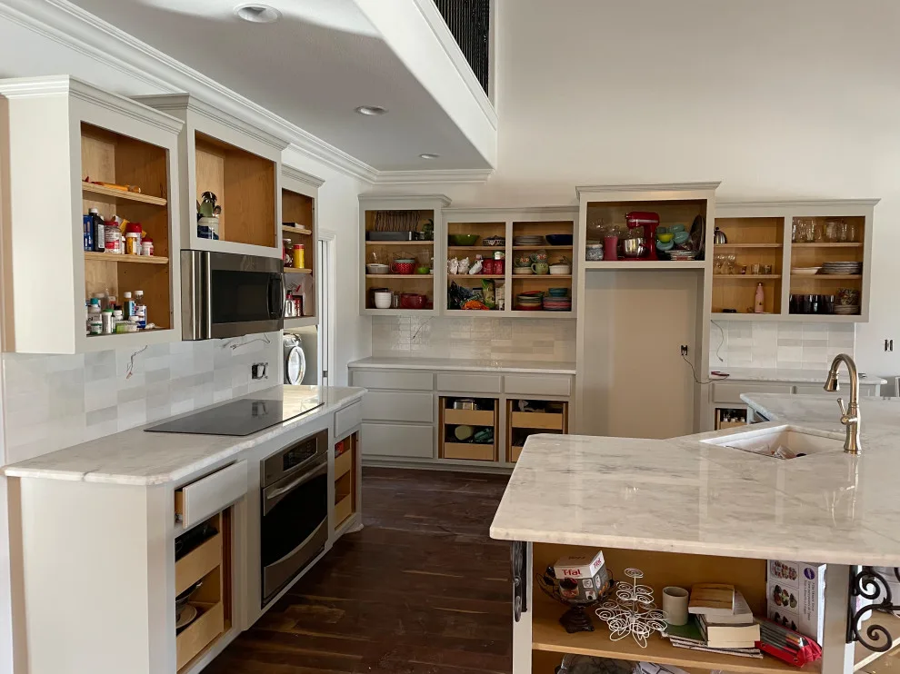 Pale Gray Cabinet Restoration by Hometown Renovations - Photo 3