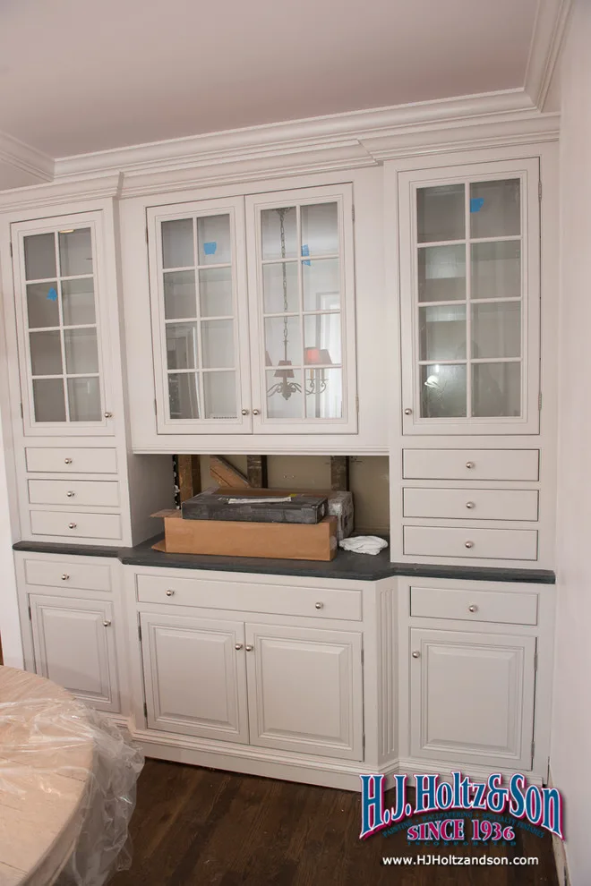 White Cabinetry with Paint Finish by H.J. Holtz And Son, Inc. - Photo 28