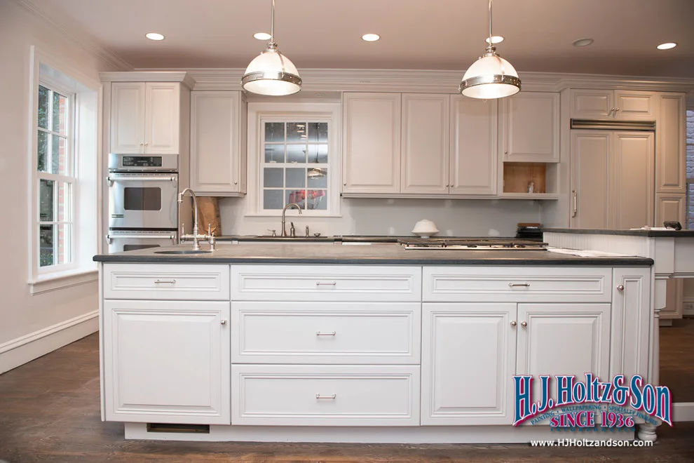 White Cabinetry with Paint Finish by H.J. Holtz And Son, Inc. - Photo 24