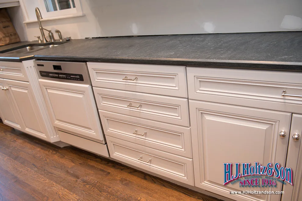 White Cabinetry with Paint Finish by H.J. Holtz And Son, Inc. - Photo 29