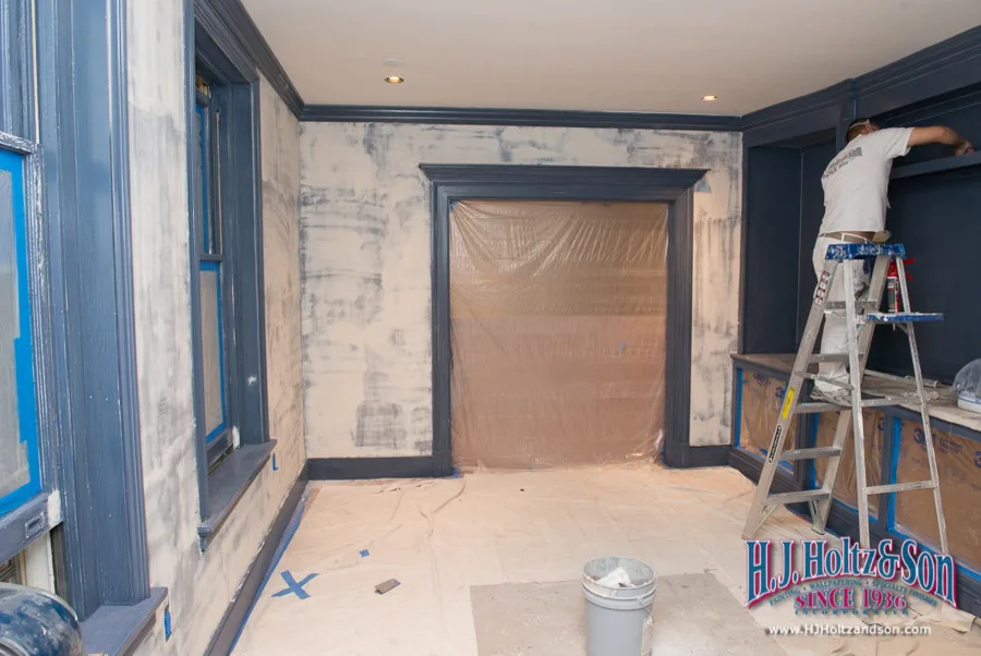 Glossy Blue Painted Cabinets by H.J. Holtz And Son, Inc. - Photo 10