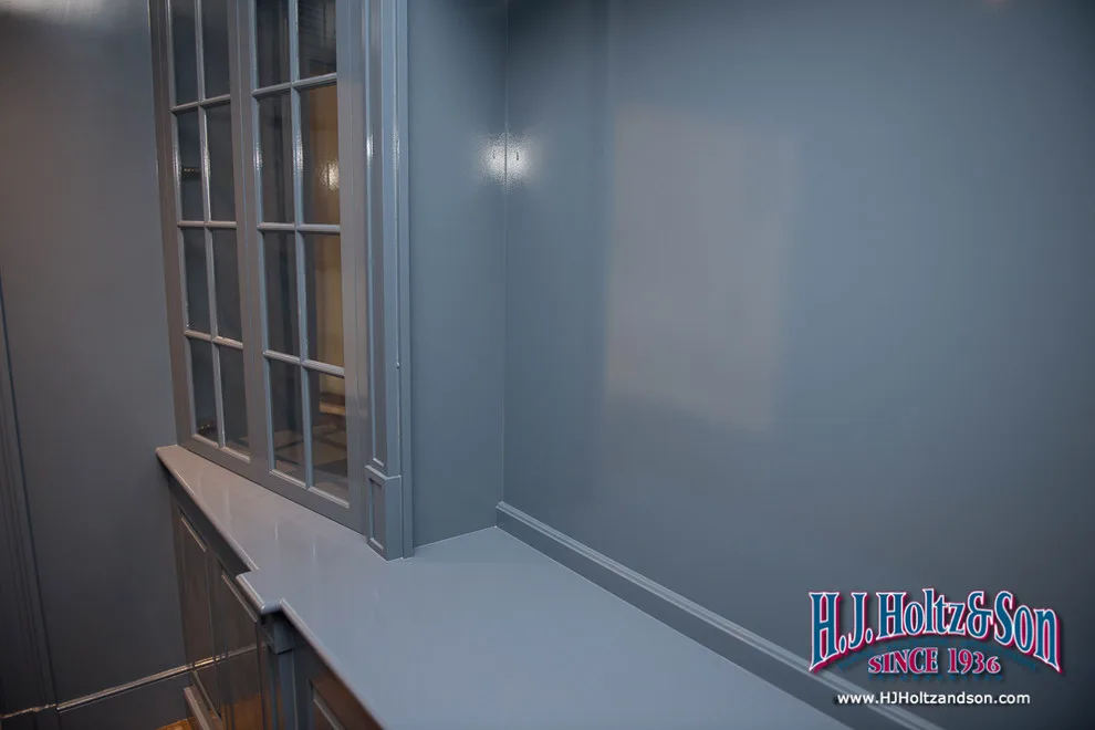 Glossy Blue Painted Cabinets by H.J. Holtz And Son, Inc. - Photo 15