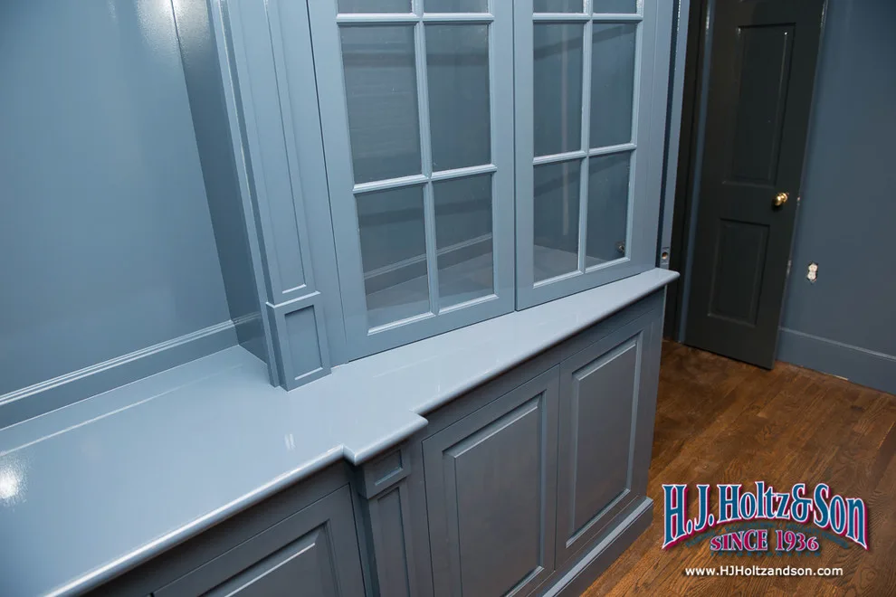 Glossy Blue Painted Cabinets by H.J. Holtz And Son, Inc. - Photo 20