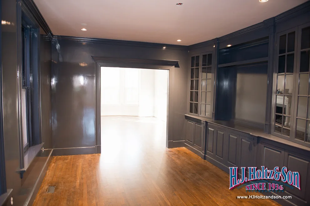 Glossy Blue Painted Cabinets by H.J. Holtz And Son, Inc. - Photo 17