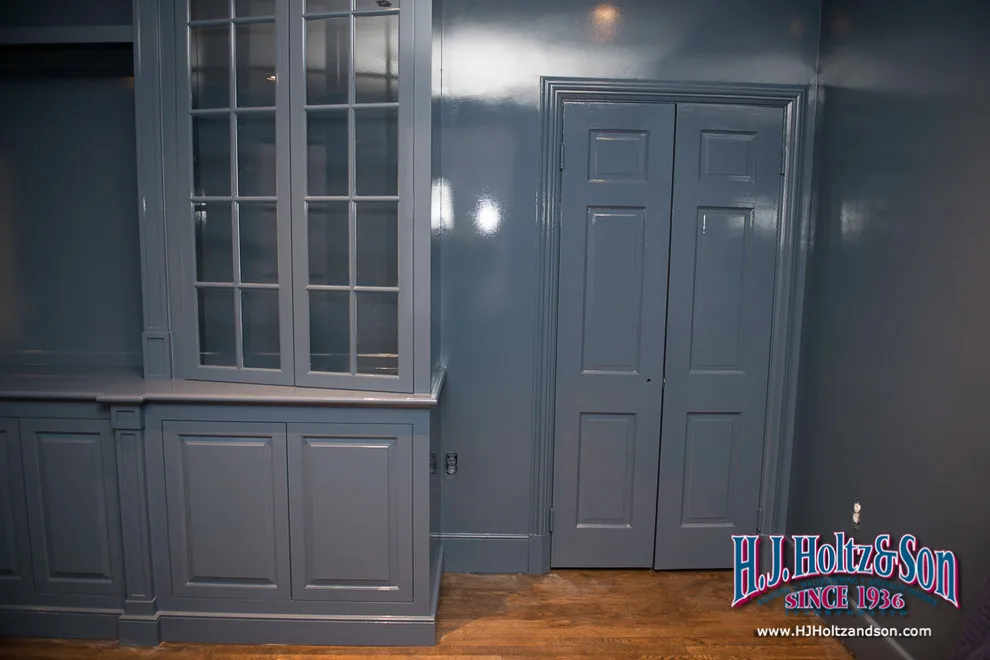 Glossy Blue Painted Cabinets by H.J. Holtz And Son, Inc. - Photo 19